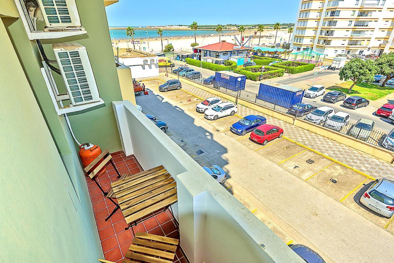 Ocean View Beach Apartment With Pool & Balconies Ель-Пуерто-де-Санта-Марія Екстер'єр фото