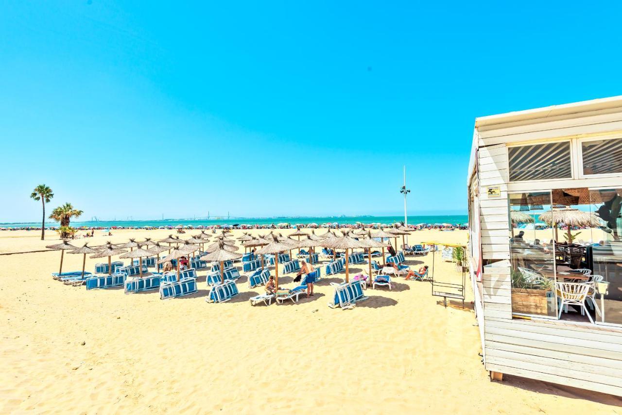 Ocean View Beach Apartment With Pool & Balconies Ель-Пуерто-де-Санта-Марія Екстер'єр фото