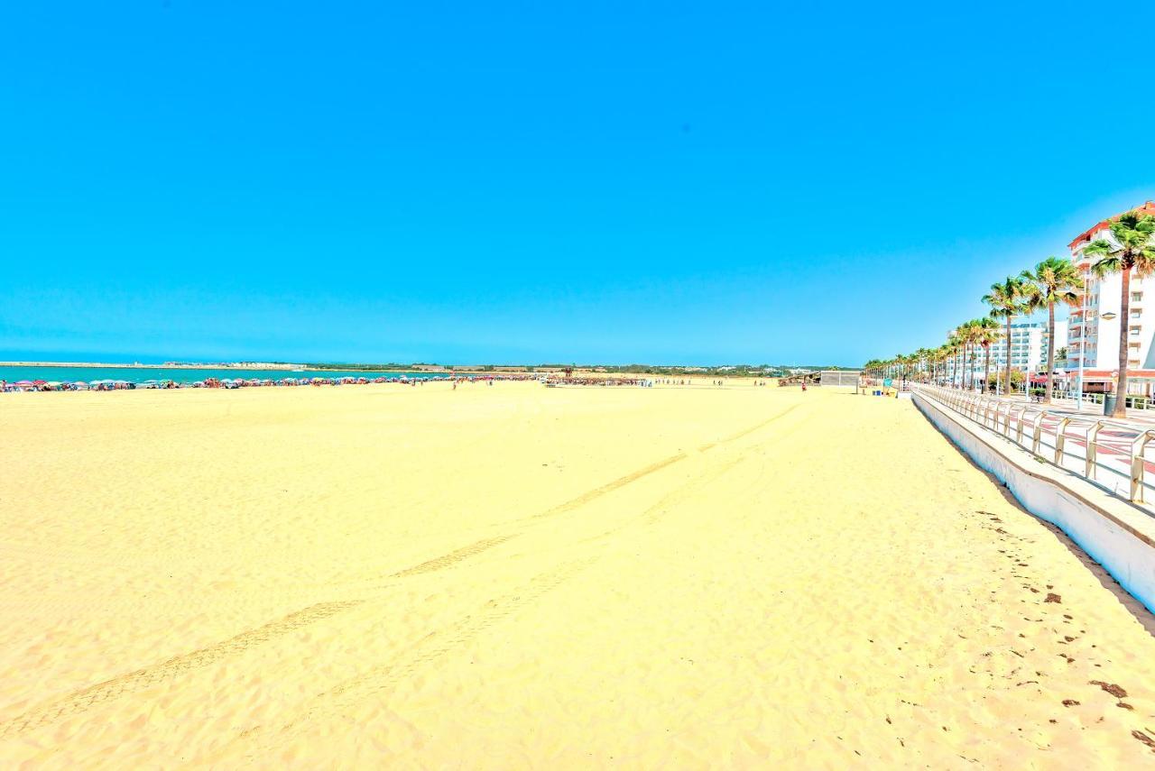 Ocean View Beach Apartment With Pool & Balconies Ель-Пуерто-де-Санта-Марія Екстер'єр фото